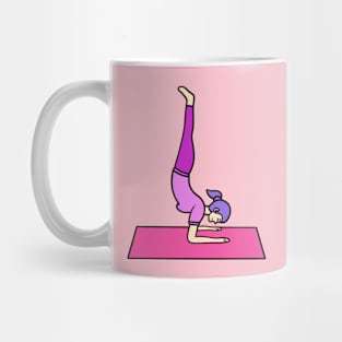 Yoga forearm stand Mug